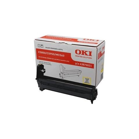 TONER COMPATIBILE - 43870021 Tamburo di Stampa Giallo per C5850 / C5950 / MC560 - Foto 1