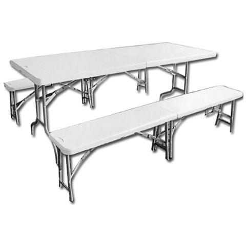 Set birreria struttura in acciaio verniciato, ripieghevole - Foto 1