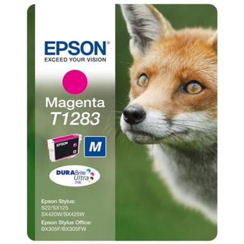 C13T12834012 Cartuccia Ink Originale T1283 Magenta per Stylus Office BX305F Capacità 260 Pagine - Foto 5