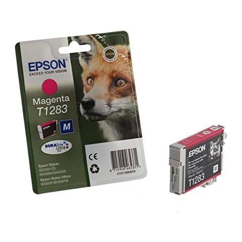 C13T12834012 Cartuccia Ink Originale T1283 Magenta per Stylus Office BX305F Capacità 260 Pagine - Foto 1