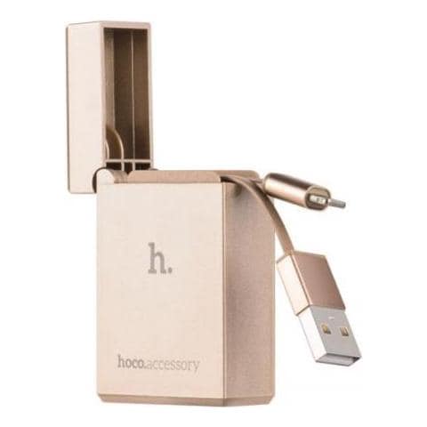 Cavo Di Ricarica Lightning Riavvolgibile In Custodia Zippo Hoco Upl17 - Foto 2