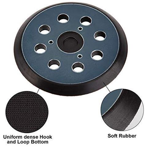 5 Pollici 8 Hole Sander Pad Pad Di Ricambio Per Dewalt 151.281-08 Dw4388 Makita 743.081-8 743.051-7 Porter Cable - Adatto Dw421 K Dw423 K Makita Bo5010 Bo5030k Porter Cable 390k 382 343 - Foto 4
