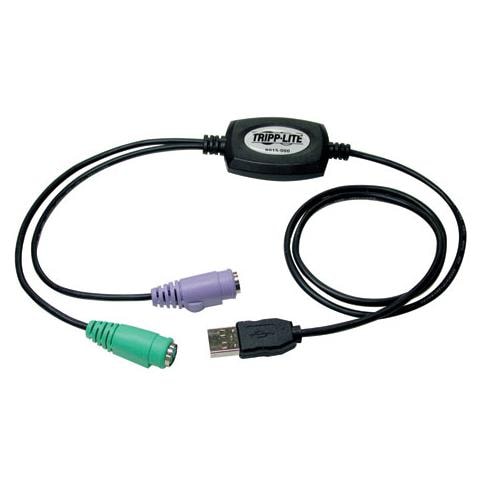 Tripp Lite USB - PS / 2 Adapter USB A 2 x MINI DIN-6 Nero cavo di interfaccia e adattatore - Foto 1
