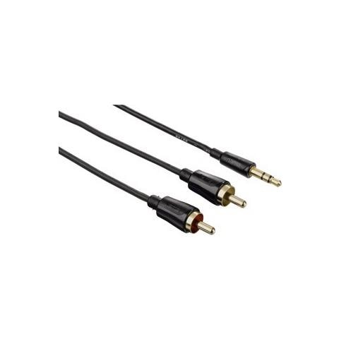 1.5m 2 x RCA - 3.5mm m / m 1.5m 2 x RCA 3.5mm Nero cavo audio - Foto 1