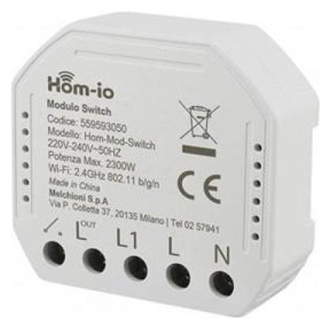 Modulo Switch Da Incasso 10a 1 Canale Wi Fi - Melchioni 559593050 - Foto 1