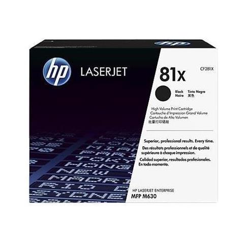 CF281XC Cartuccia Toner Originale Nero per LaserJet Enterprise Flow MFP M630 Capacità 25000 Pagine - Foto 1