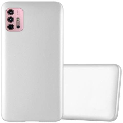 Custodia Compatibile Con Motorola Moto G10 / G30 In Argento Metallico - Coperchio Protettivo In Silicone Tpu Flessibile - Foto 1