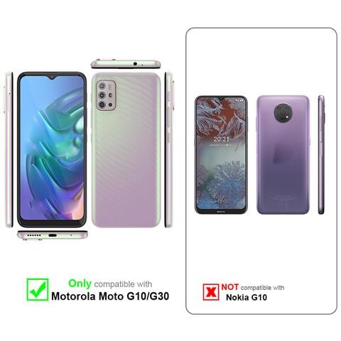 Custodia Compatibile Con Motorola Moto G10 / G30 In Argento Metallico - Coperchio Protettivo In Silicone Tpu Flessibile - Foto 7