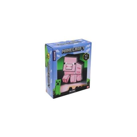 Box Light Lampada Da Tavolo Minecraft Pig 2d Rosa - Foto 1