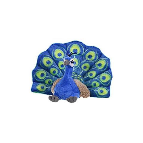 Peacock Peluche, Animale Farcito, Peluche, Regali Per Bambini, Cuddlekins, 8 Pollici, Blu - Foto 1