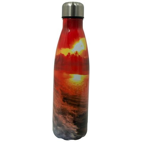 Borraccia Termica 500ml Bottiglia Acqua Thermos Caff&egrave; E Bevande Calde In Acciaio In Fantasia Doppio Strato Borraccia Sea Sunset - Foto 1