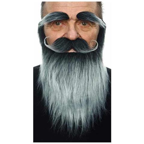 Peli Facciali Finti My Other Me Grigio Taglia Unica - Foto 1