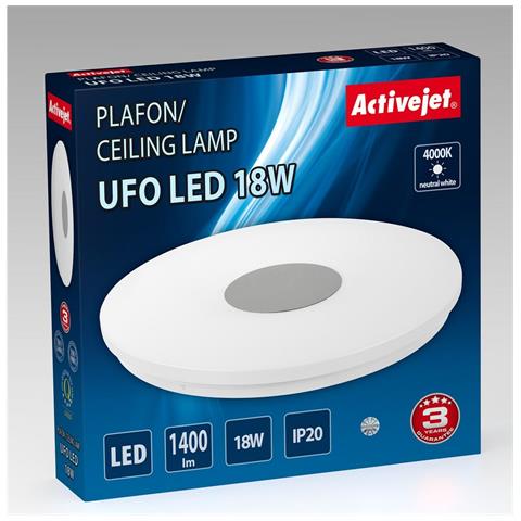 Lampadario Aje-ufo Bianco Metallo 18 W - Foto 3