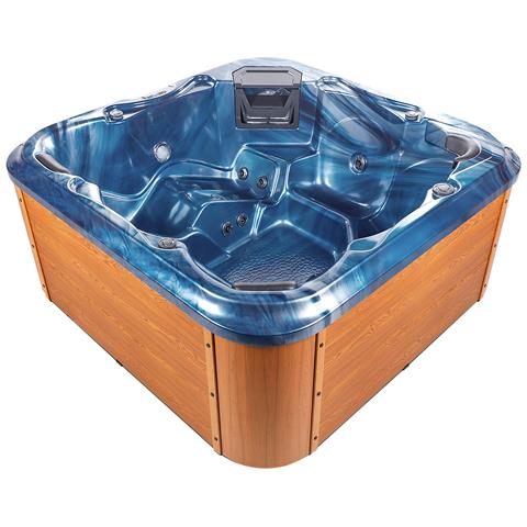 Vasca Idromassaggio Da Esterno Con Led Tularosa Blu - Foto 2