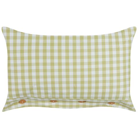 Set Di 2 Cuscini Talya 40 X 60 Cm Verde Oliva Trama A Scacchi - Foto 2