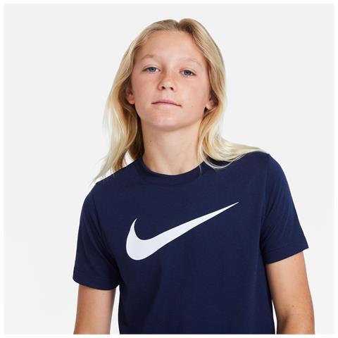 T-Shirt Youth Swoosh Cw6941-451 Bambino Taglia M Colore Blu - Foto 2