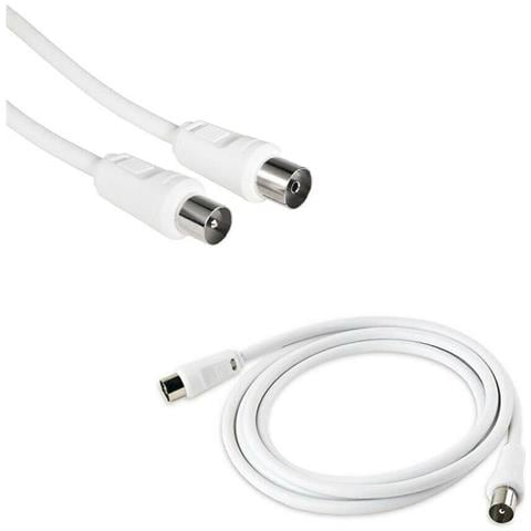 Cavo Antenna Tv Rg59 Prolunga 1.5 Mt Maschio Femmina Segnale Audio Video - Foto 1