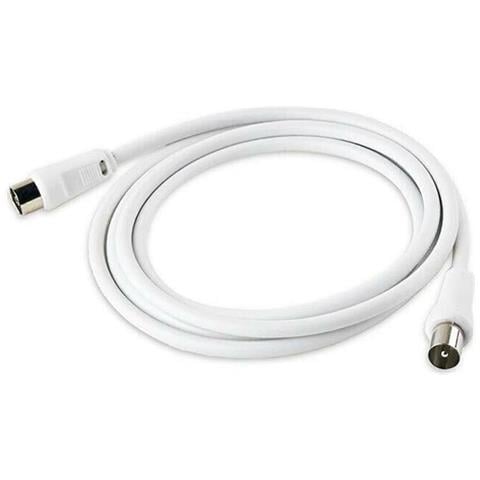 Cavo Antenna Tv Rg59 Prolunga 1.5 Mt Maschio Femmina Segnale Audio Video - Foto 2