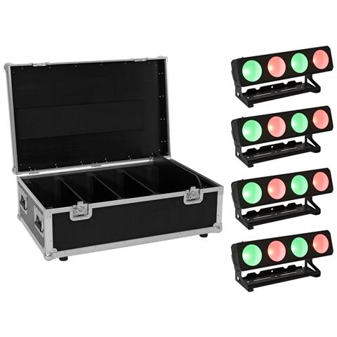 Set 4x Led Pmb-4 Cob Qcl 30w Leiste + Case (20000996) - Foto 1