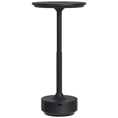 Lampada Da Tavolo Lyneham - Nero - Alluminio - 13x13x28,5 Cm - Foto 2