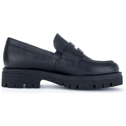 Black Casual Closed Loafers Mocassino Pelle Scarpe Donna Nero Eu 36, 32453-57 - Foto 2