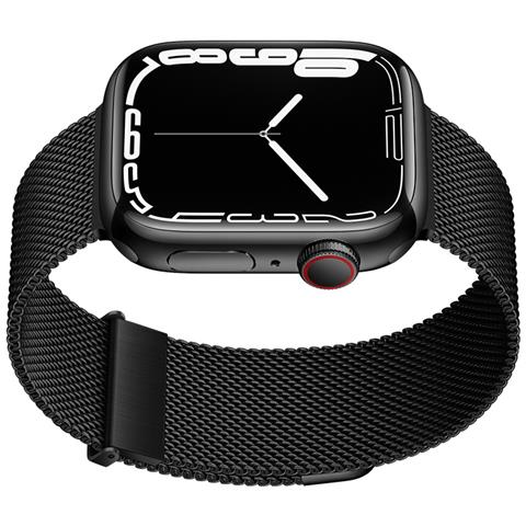 Cinturino Graphite Milanese Loop Per Apple Watch Black L - Foto 2