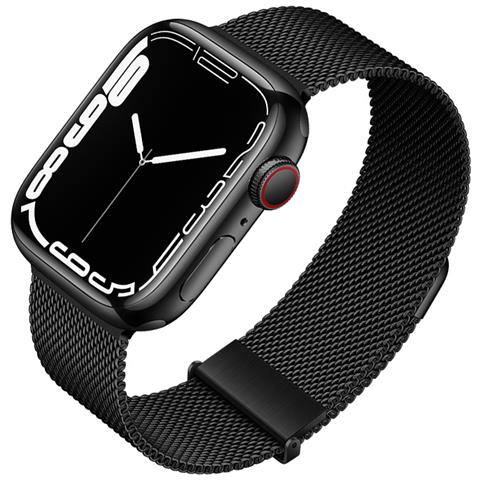 Cinturino Graphite Milanese Loop Per Apple Watch Black L - Foto 4