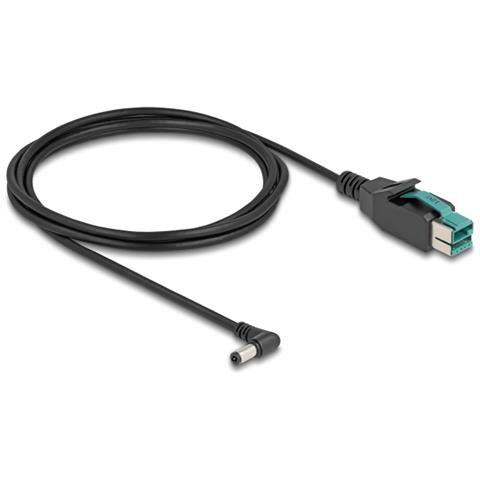Cavo PoweredUSB maschio 12 V - DC 5,5 x 2,5 mm maschio ad angolo 2 m - Foto 2