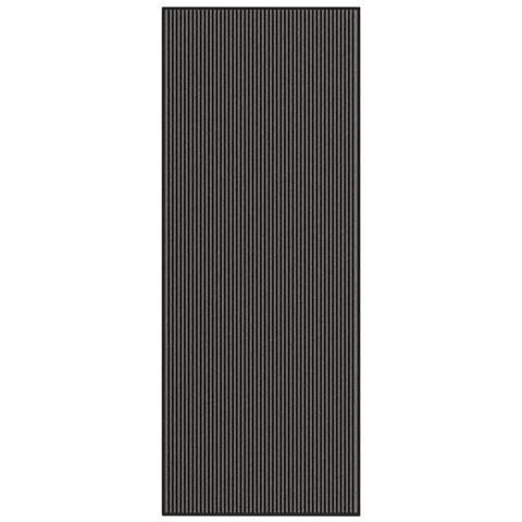 Zerbino A Strisce Nere E Grigie 115x300 Cm - Foto 1