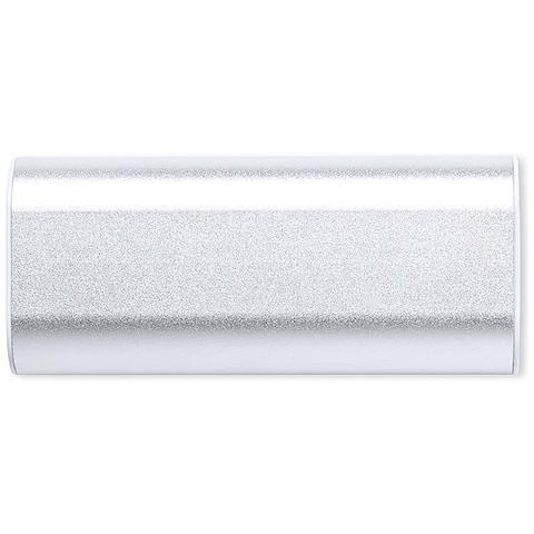 Powerbank 2200 Mah. Usb In Alluminio. 4,1x9,5x2,3 Centimetri. Color Argento - Foto 2