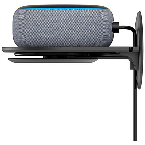 Supporto Da Parete Per Altoparlanti Intelligenti Con Organizzatore Di Cavi 12x14x7 Cm. Colore Nero - Foto 2