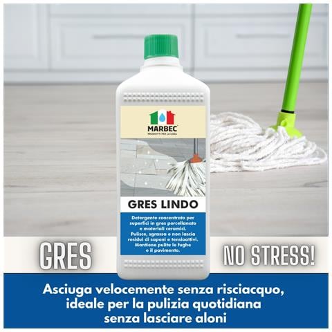 Gres Lindo 1lt - Detergente Per Gres Porcellanato - Foto 2