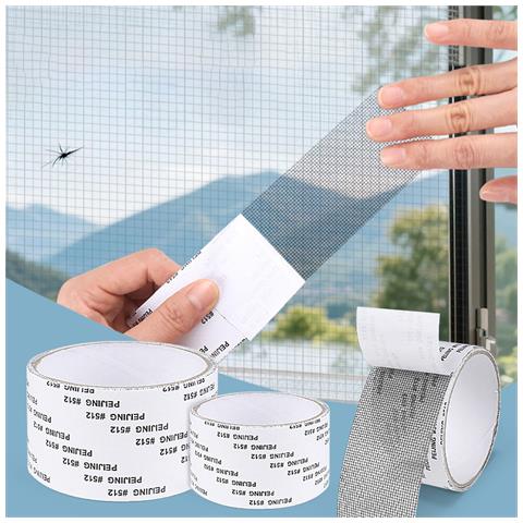 Nastro Riparazione Zanzariera: Riparazione Rapida Rete - 5cm X 2m Grey - Foto 3