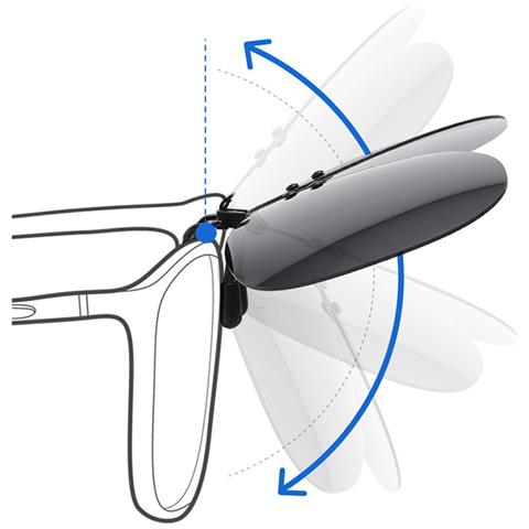 Occhiali Da Sole Polarizzati Clip-on: Massima Protezione Uv400 Black+grey - Foto 2