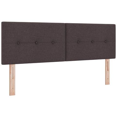 Headboard Button Tufted Marrone Scuro 160 cm Tessuto - Foto 1