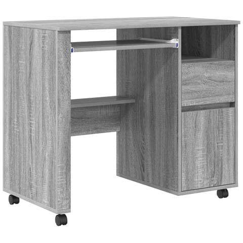 Scrivania Grigia per Computer Grigio Sonoma Legno Ingegnerizzato - Foto 1