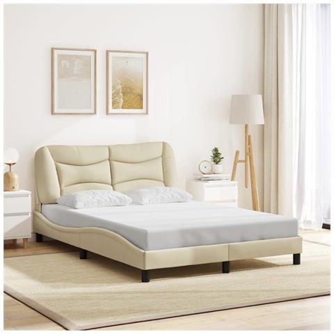 Giroletto senza Materasso Crema 140x200 cm in Tessuto - Foto 2