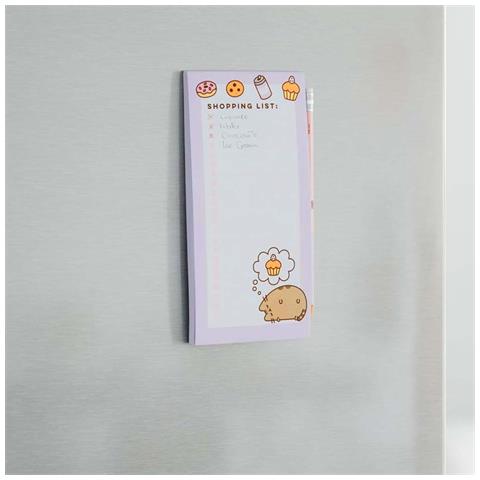 Bloc Notes Per Frigorifero Con Calamita E Matita 65 Pagine Staccabili, Viola - Foto 2