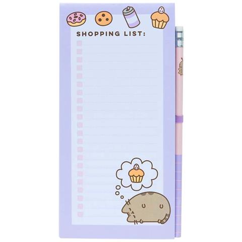 Bloc Notes Per Frigorifero Con Calamita E Matita 65 Pagine Staccabili, Viola - Foto 1