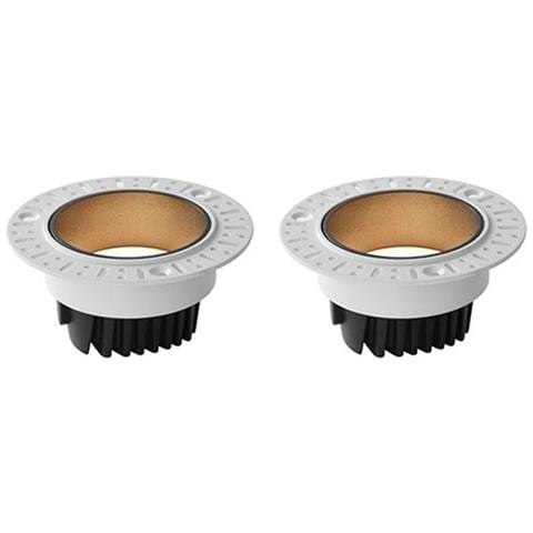 2-pack Faretto Led Da Incasso - Bianco & Nero, 10w, Foro 75mm, 4000k - Foto 1