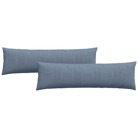 Cuscini da Divano 2 pcs Blu 145 x 40 cm Tessuto in Cords - Foto 1