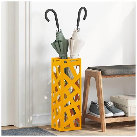 Supporto per Ombrellone Senape 15.5 x 15.5 x 49 cm Metallo - Foto 2