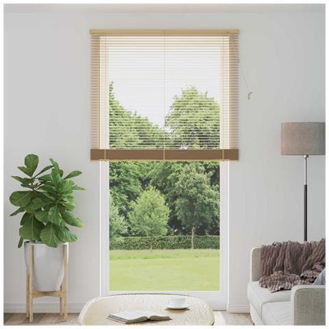Tenda Veneziana Marrone Chiaro con Motivo 213 x 110 cm PVC - Foto 2