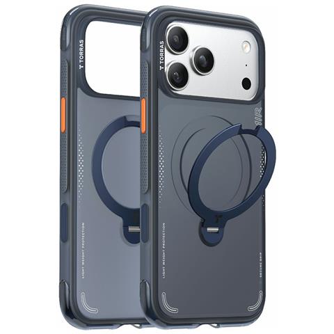 Cover per iPhone 17 Pro Max - TPU+PC, Blu, Antiurto - Foto 2