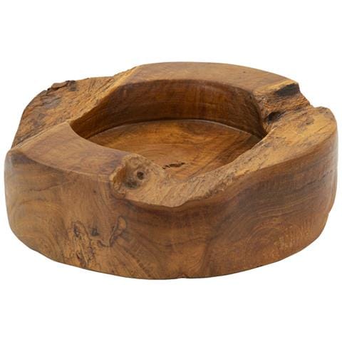 Ciotola Svuotatasche Erusi Plus In Teak Riciclato Ø 21x6 Cm — Pezzo Unico - Foto 1