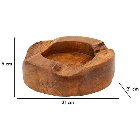 Vassoio Natura 26-marrone-legno-21x21x6 Cm - Foto 8