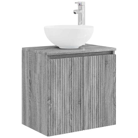 Mobile Lavabo da Parete Sonoma grigio 49,5 x 41 x 64,5 cm - Foto 1