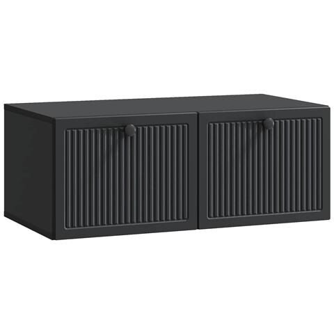 Mobile Porta TV da Muro Nero 78,5 x 41 x 30 cm - Foto 1