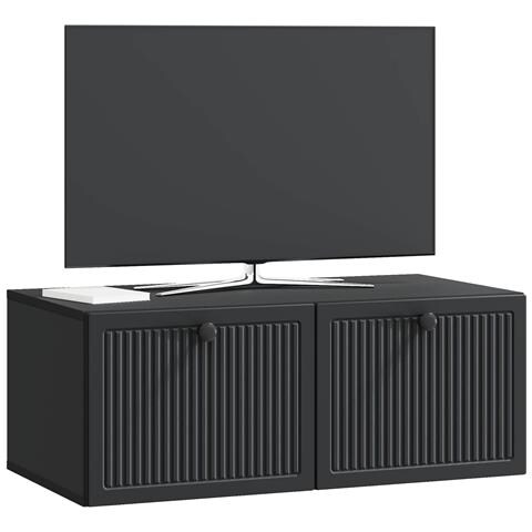 Mobile Porta TV da Muro Nero 78,5 x 41 x 30 cm - Foto 2