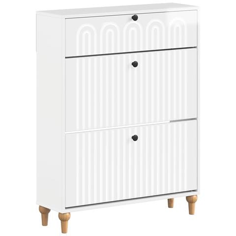 Mobile per scarpe ALKMAAR 78 x 24 x 103 cm Legno ingegnerizzato - Foto 1